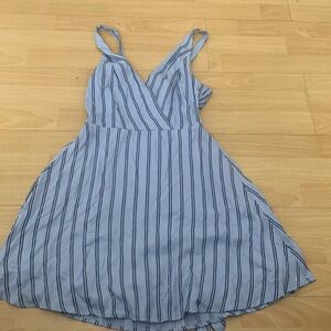 Blue mini dress